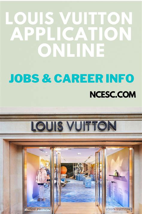 louis vuitton careers log in|louis vuitton job opportunities.